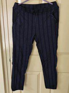 Dark Blue Mid-rise Jeggings