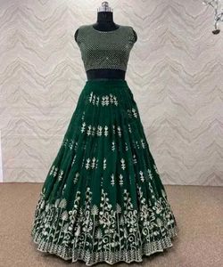 Emerald Green Lehenga with Shrug