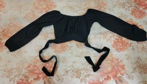 Black Colour Crop Top 🖤💕