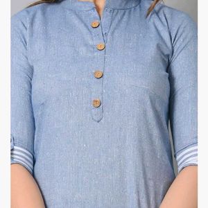 Vastramaniaa Sky Blue Decent Kurti