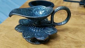 Metal Oil Diya With Handle