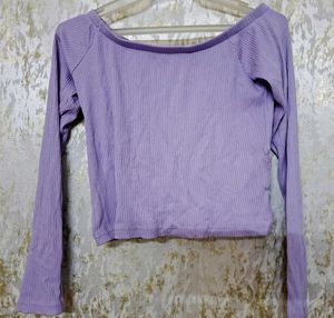 Purple Long Sleeve Top