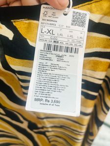 Mango Animal Print Skirt