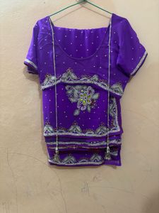 Purple Saree