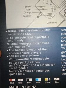 SUP Handheld Game Console Set