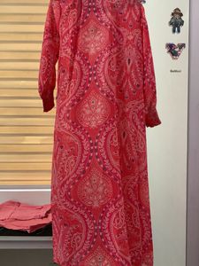 Paisley Print Sheer Jacket Overcoat