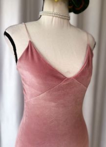 Korean Velvet Strappy Dress