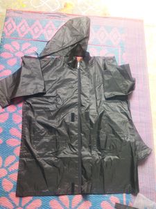 New Black Rain Coat