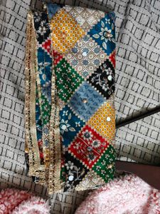 Long Patchwork Dupatta