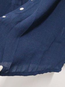 Navy Blue Sheer Shirt