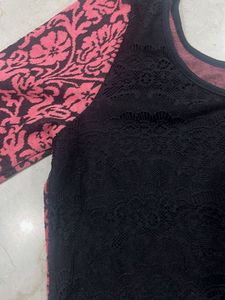 Patterned Long Sleeve Top