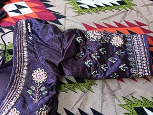 purple and Red blouse