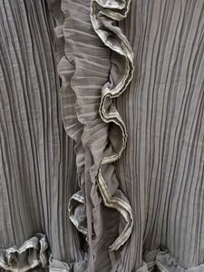 Grey Ruffle Top