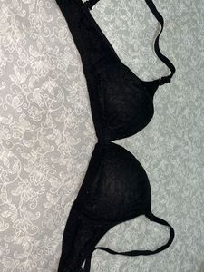 Black Lace Bra