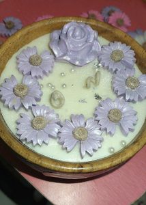 Floral Candle Set Of 2