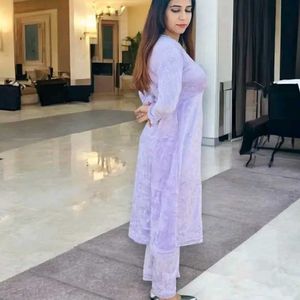 New Woolen Fleece Kurta Pant Set