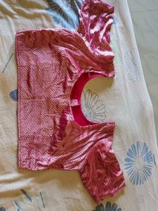 Pink &amp; Gold Sari with Blouse
