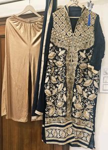 Handwork Heavy Suit, Dupatta and Plazzo