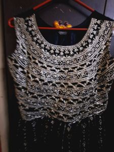 NEW ELEGANT PARTYWEAR Black Sharara Set