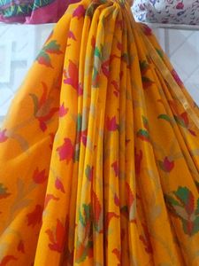 Elegant Yellow Saree