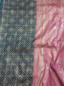 Dark Blue Saree in extreme good condition.
