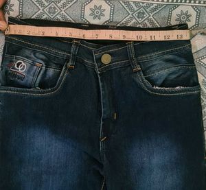 Navy Blue Jeans Fir Men Slimfit