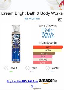 Bbw Dream Bright 10ml Sample