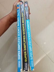 combo of three books for clas 9th science,physics,chemistry,biology