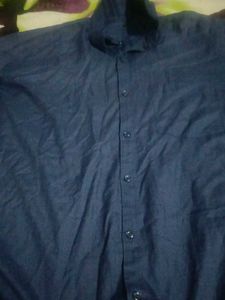 Blue Long Sleeve Casual Shirt