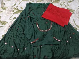 Pure Rayon Mirror work Chaniya choli