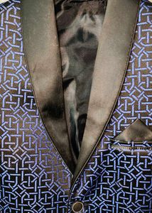 Stylish Blue Patterned Blazer