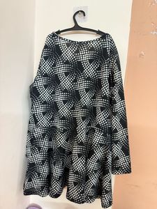 Patterned Peplum Top