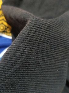 Zudio Black Cord Fabric Tshirt For Mens