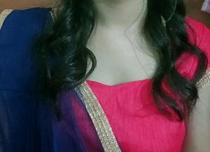 Pink And Blue Lehnga