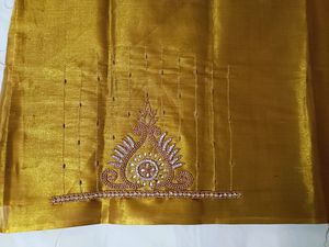 🤩🤩Beautiful Gold Shine Maggam Work Blouse Piece