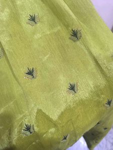 Green shiny anarkali