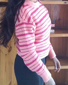 Cute Pullover Pink Sweater 🤩