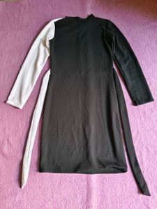 Two-Tone Midi Dress