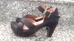 Denill Black Ankle Strap  Size 40