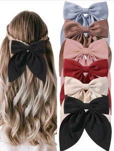 Cute Ribbon Bow Hair Clips - Set of 5