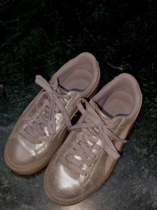 PumaBasket Platform NS Wns Metallic