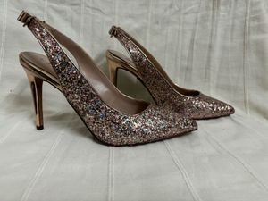 Dorothy Perkins Pink Glitz Slingback Court Shoes