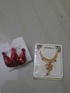 Hair Clip And Necklace