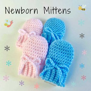 Newborn Crochet Mittens combo