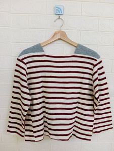 Red & White Casual Tops