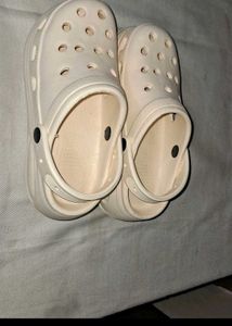 Beige Crocs