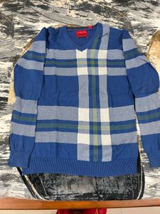 English Laundry Plaid Sweater