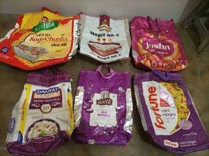 Upcycled Rice & Grain Bags for DIY use