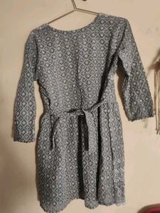 Grey Embroidered Kurta