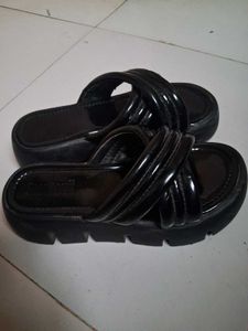 Black Platform Slides